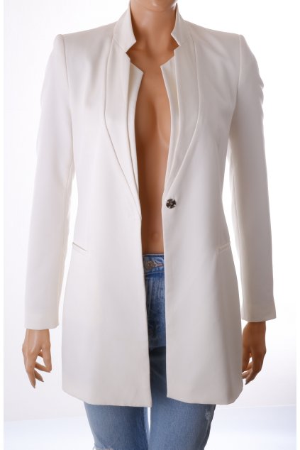 Kabát Zara bílý elegantní vel. S