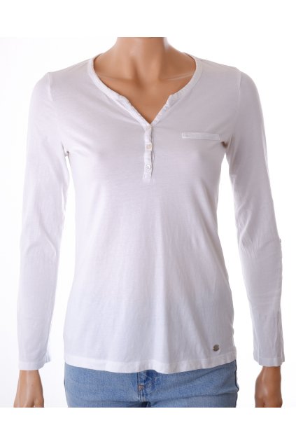 Tričko s.Oliver bílé s knoflíčky vel. XS - S