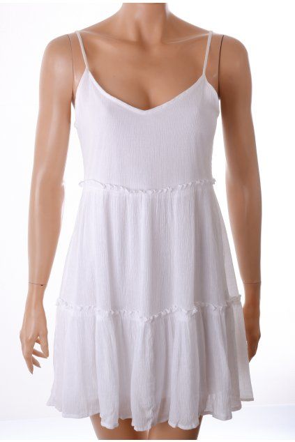 Šaty Cropp bílé vel. XS - S