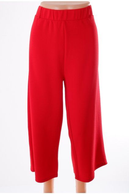 Kalhoty tříčtvrteční červené vel. L