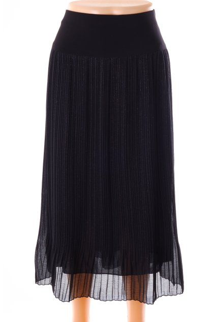 Sukně černá lehce plisovaná třpytivá vel. L