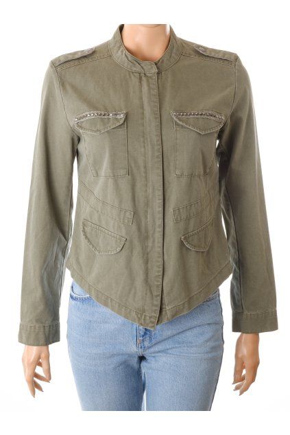 Bunda Only Denim khaki zelená vel. S - M
