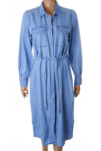 Šaty Vero Moda denim modré dlouhé vel. L