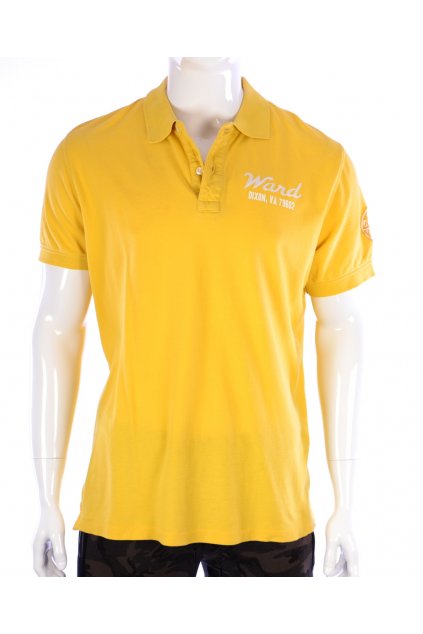 Tričko s límečkem žluté H&M vel. L