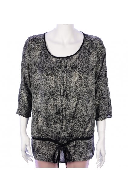 Halenka černo-bílá vzorovaná Marks&Spencer vel. M/L / uk 12