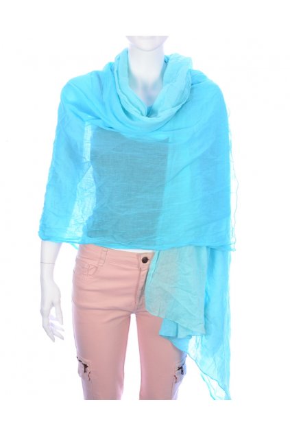 Šátek bleděmodrý – měňavý odstín barvy