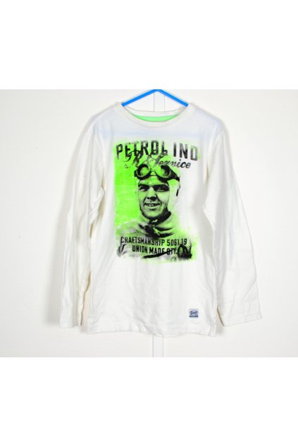 Tričko Petrol vel 128 bílé s aplikací