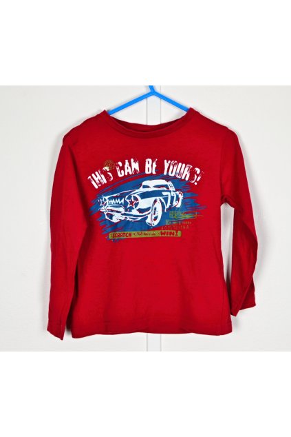 Tričko C&A vel. 98 červené s aplikací