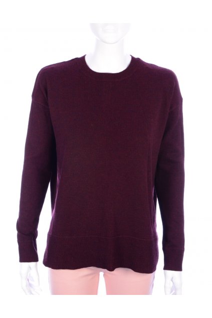 Svetr H&M vínový oversize Conscious vel. XS
