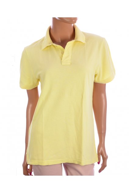 Tričko žluté H&M s límečkem žluté vel. M