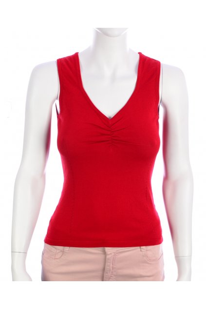 Svetr letní vesta červený H&M vel. S