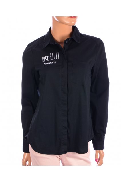 Halenka košile černá s nápisem H&M vel. 36 / S