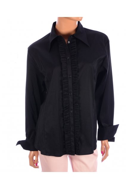Halenka košile černá True Vision vel. 44 / uk 18 / L - XL