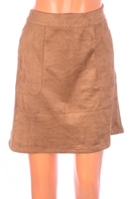 Sukně Janina 38/S imitace semiše světle hnědá