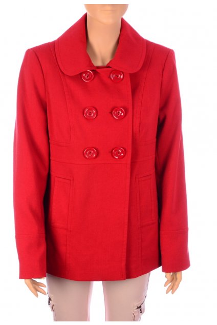 Kabát červeno-oranžový F&F vel. M-L