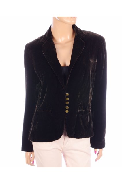 Sako hnědé sametové vel. M / uk 12