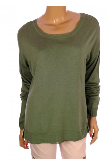 Svetr Divided H&M vel M khaki zelený
