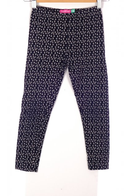 Legíny Lily&Dan černé s motivem stromečku vel. 7 - 8 r / 122 - 128