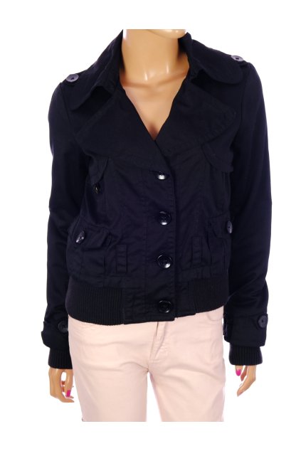 Bunda Vero Moda černá na cvoky vel. M