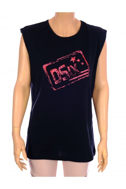 Tričko tílko DSIX černé s obrázkem vel. L