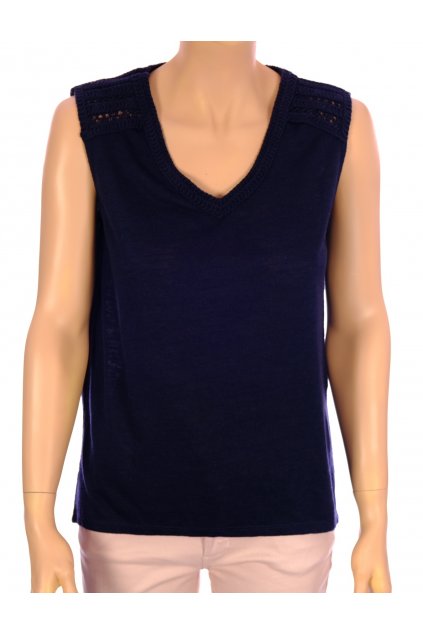 Tričko úpletové C&A tmavě modré vel. S