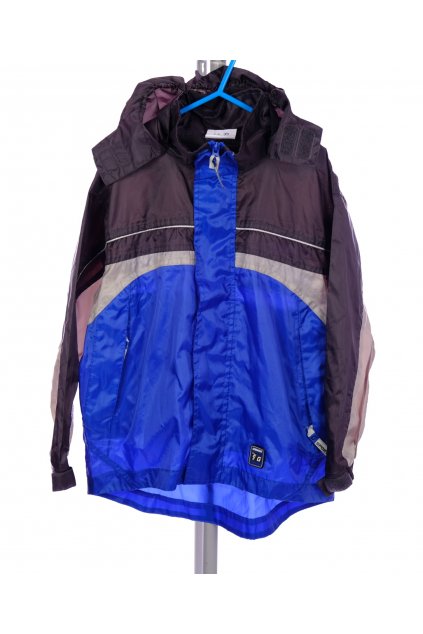 Bunda chlapecká Grinario Sports šedo modrá šusťáková vel. 116 / 5 - 6 let