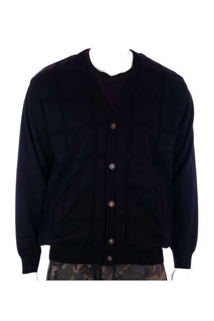 Bunda pánská svetr s podšívkou Breidhof černá svetrová vel. XL