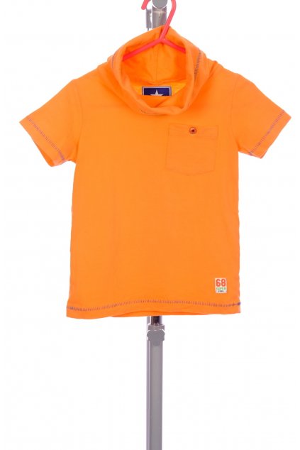 Tričko Baby Blue oranžový rolák s kapsičkou vel. 86 / 12 - 18 m