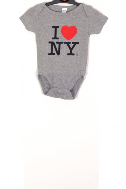 Tričko Babygear body šedé s nápisem vel. 4 - 6 m / 68