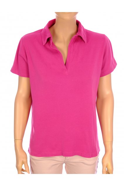Tričko Yessica růžové s límečkem vel XL