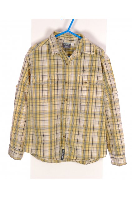 Košile chlapecká SMCL běžově žlutá károvaná vel 116/5-6 let