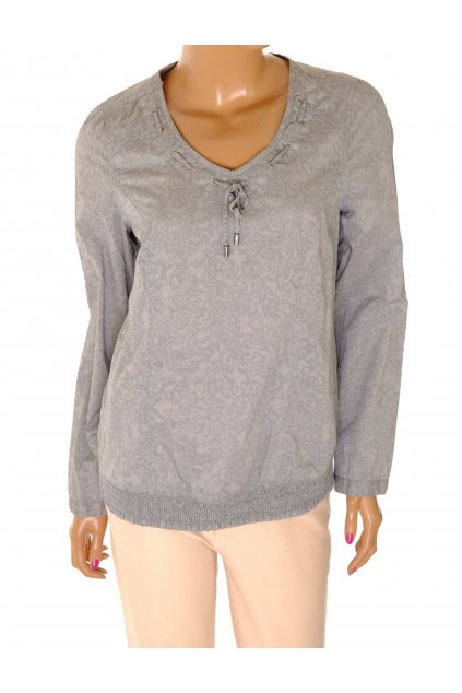 Halenka Cecil tunika šedá se vzorem dole do gumky vel S