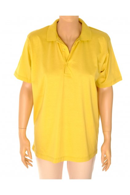 Tričko Hakrd žluté s límečkem  na knoflíčky vel S/M/L