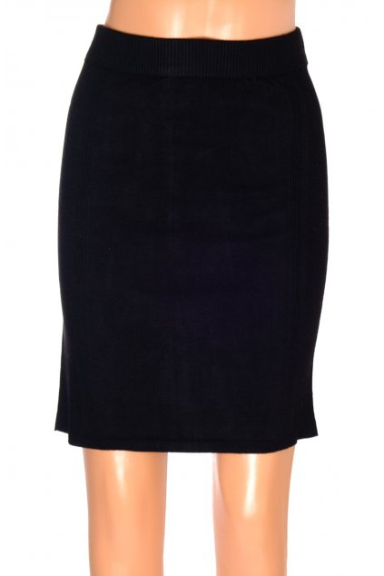 Sukně H&M černá úplet plastický vzor vel S ***