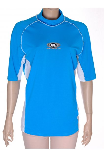 Tričko do vody plavky sportovní modré s bílým pruhem na boku vel L-XL