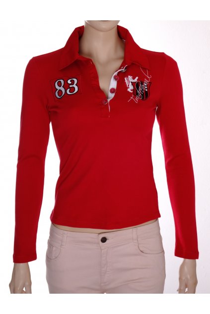 Tričko  Street One červené s číslem a obrázkem vel XS/S