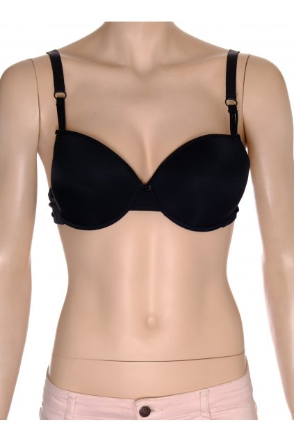 Podprsenka Flame černá push up s kosticemi vel 85 B