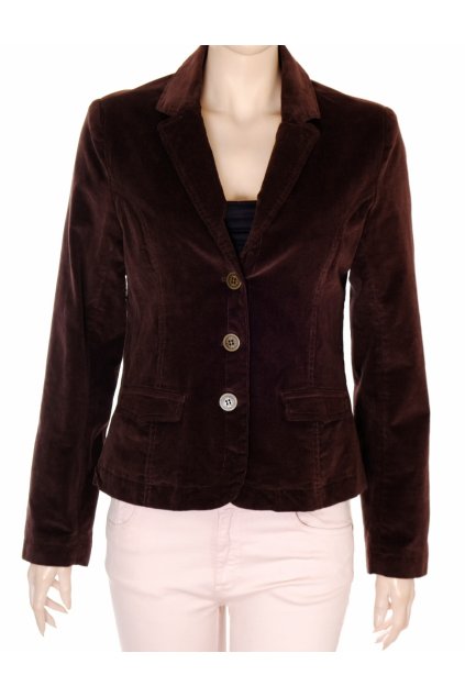 Sako Multiblu tmavohnědé jemný manšestr s kapsami vel M