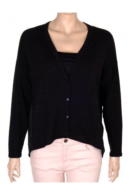 Svetr Only černý úplet záda černá látka vel M