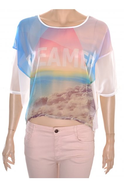 Halenka Atmosphere bílá přední díl obrázek moře vel S