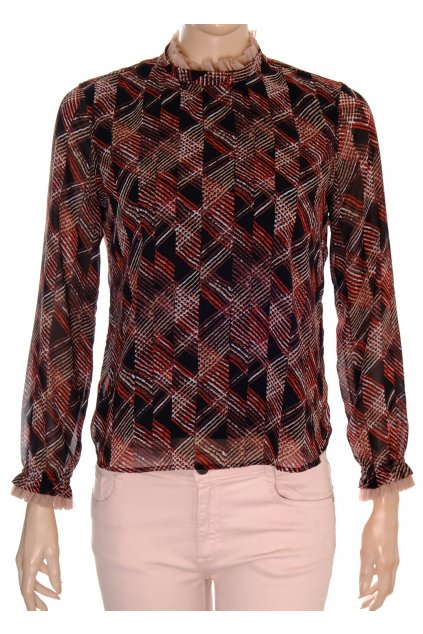 Halenka AnnaBelle vel. M černá s červeným vzorem