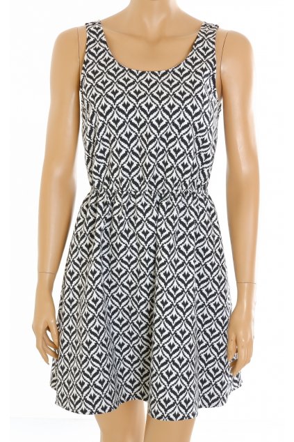 Šaty H&M černo bílé vzorované vel. M / 40