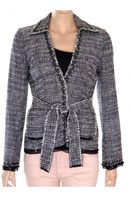 Sako blazer AnnTaylor vel. S bílo-černá melanž  @