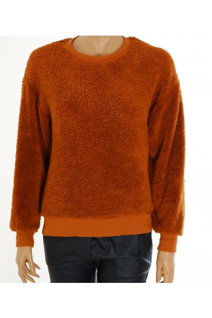 Mikina Pull&Bear hnědá chlupatá vel. S