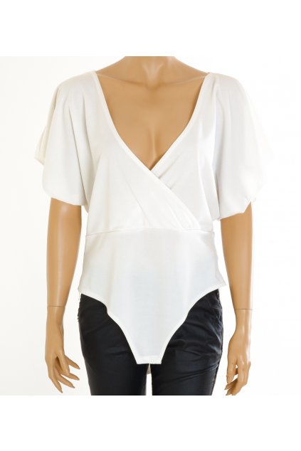 Halenka body Boohoo bílé vel XXL