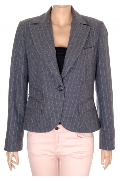 Sako Dorothy Perkins šedé s bílými proužky vel M/L