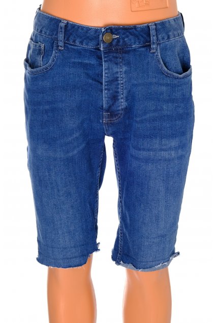 Kalhoty kraťasy riflové Denim Co modré delší nohavice vel S/M