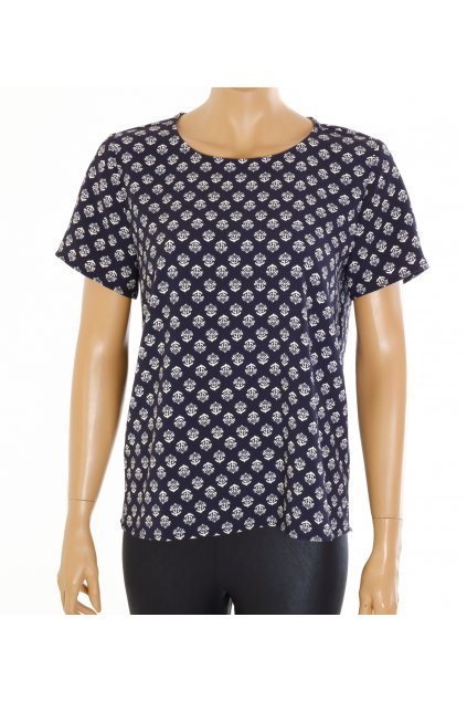 Halenka Only tmavě modrá vzorovaná vel. M / 40