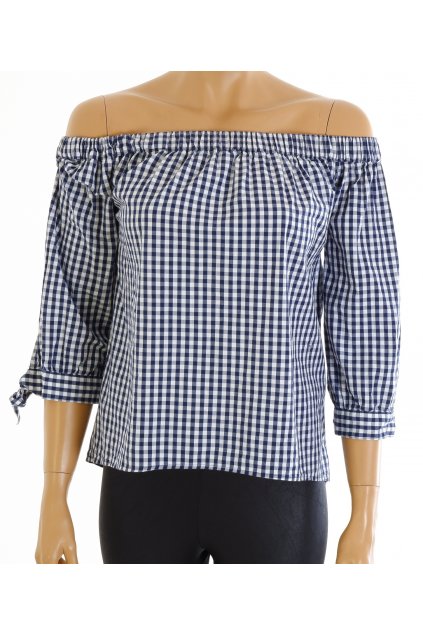 Halenka Only kostkovaná modrá vel. 36 / S