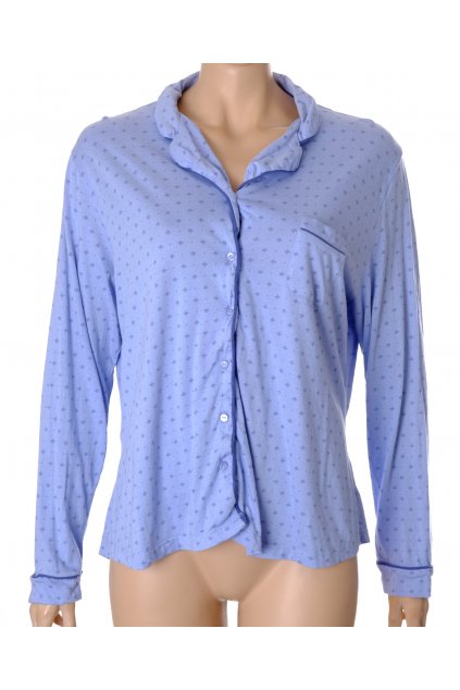 Pyžamo horní díl Dunnes vel. XL modré s ornamenty